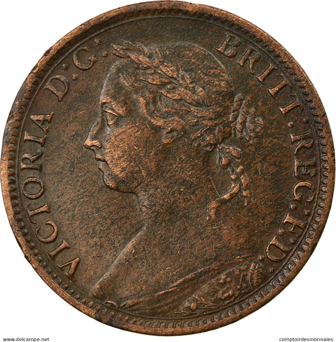 Monnaie, Grande-Bretagne, Victoria, Farthing, 1885, TTB, Bronze, KM:753 - B. 1 Farthing