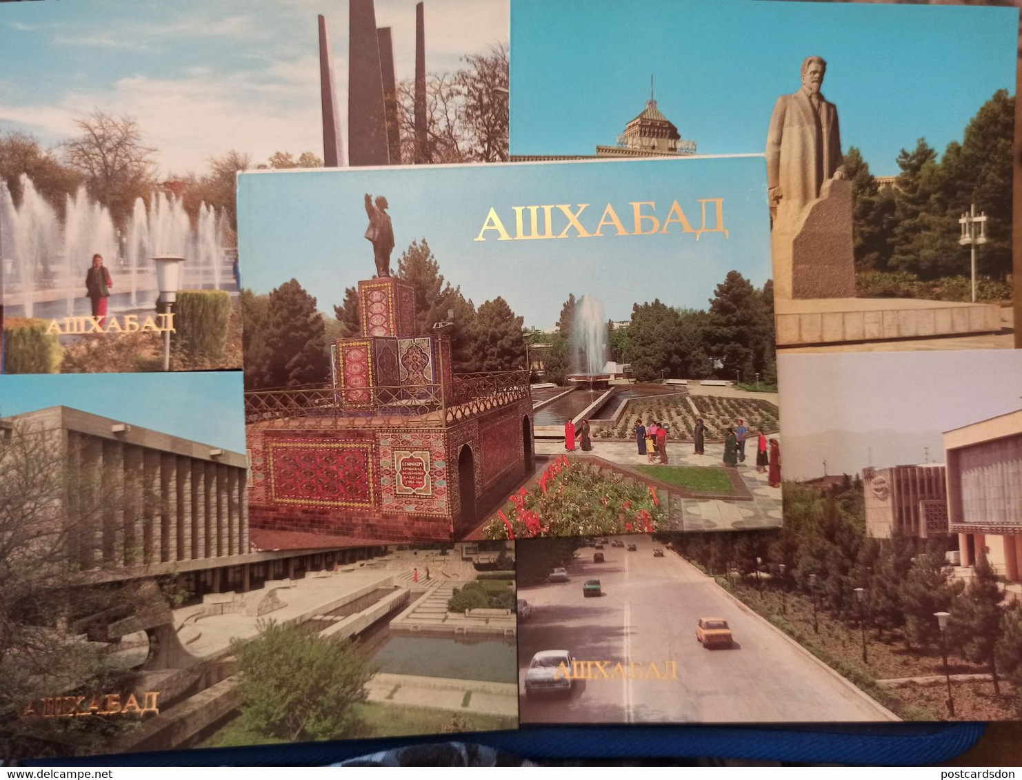 Russian Asia. Turkmenistan. Ashgabat / Ashkhabad. Big Lot - High Quality - 17 Postcards Lot - 1980s - Turkménistan