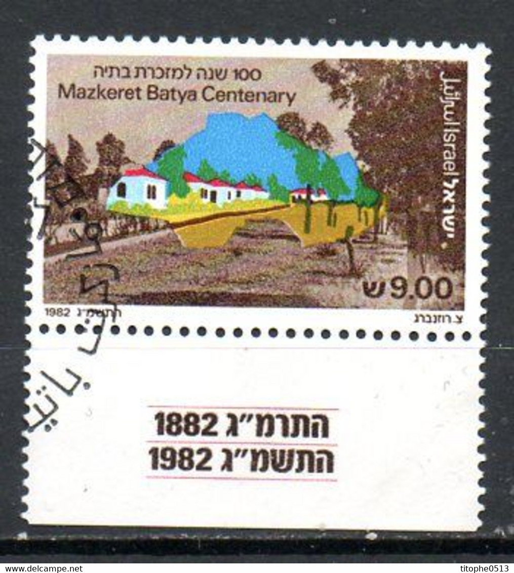 ISRAËL. N°838 Oblitéré De 1982. Colonie De Mazkeret Batya. - Gebruikt (met Tabs)