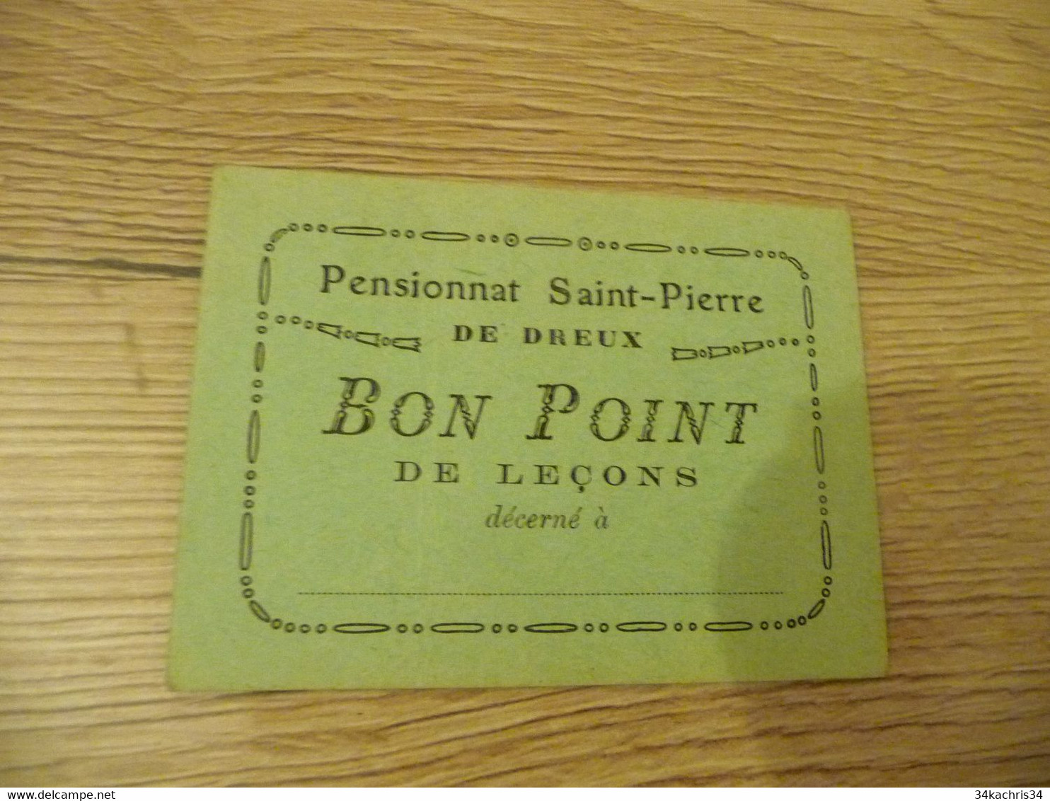 Bon Point Pensionnat Saint Pierre De Dreux - Autres & Non Classés