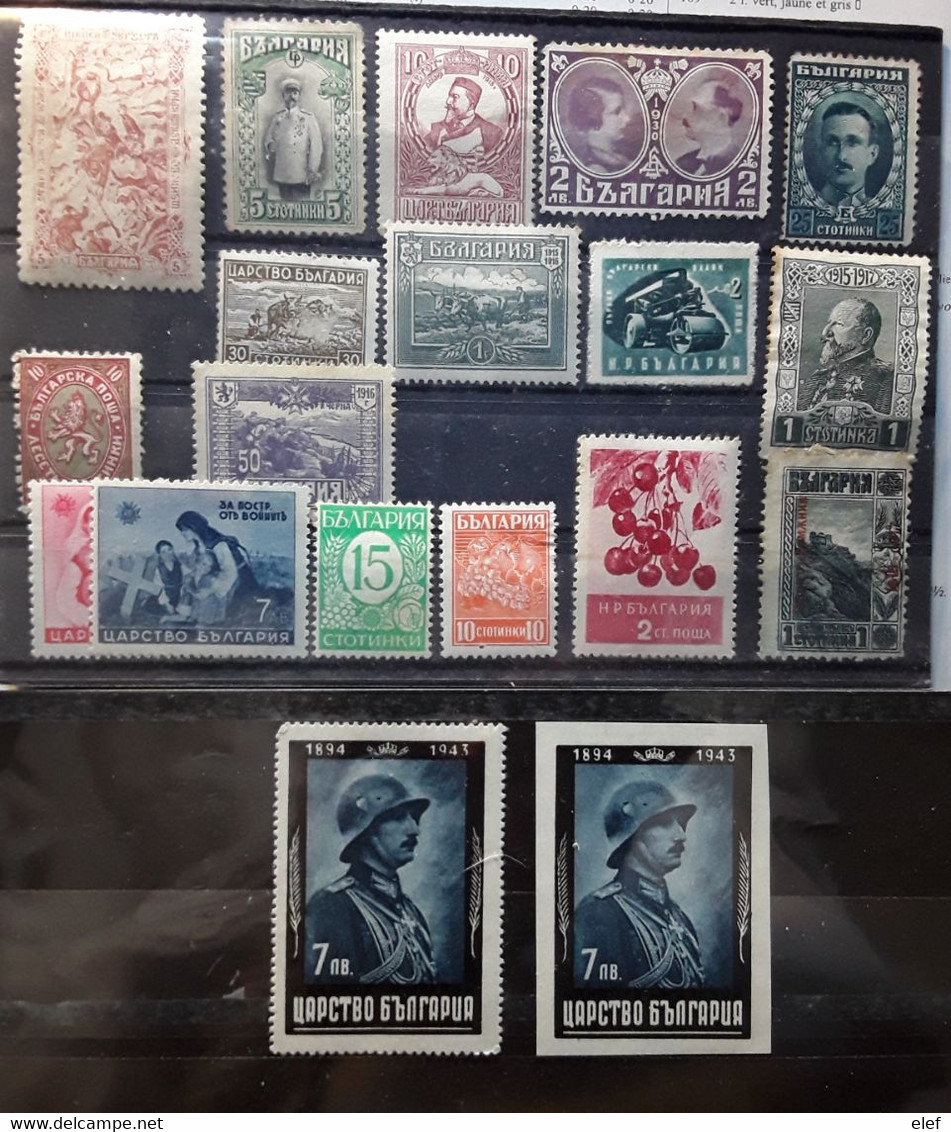 BULGARIA BULGARIE,  Petit Lot De 19 Timbres Neufs **/*(*) Anciens , TB - Collections, Lots & Series