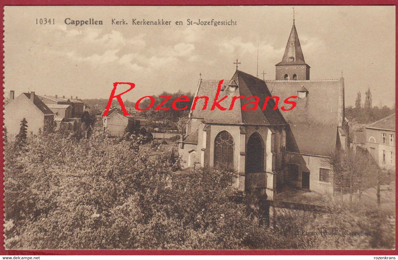 Kapellen Cappellen Kerk - Kerkenakker En St.-Jozefgesticht (In Zeer Goede Staat) - Kapellen