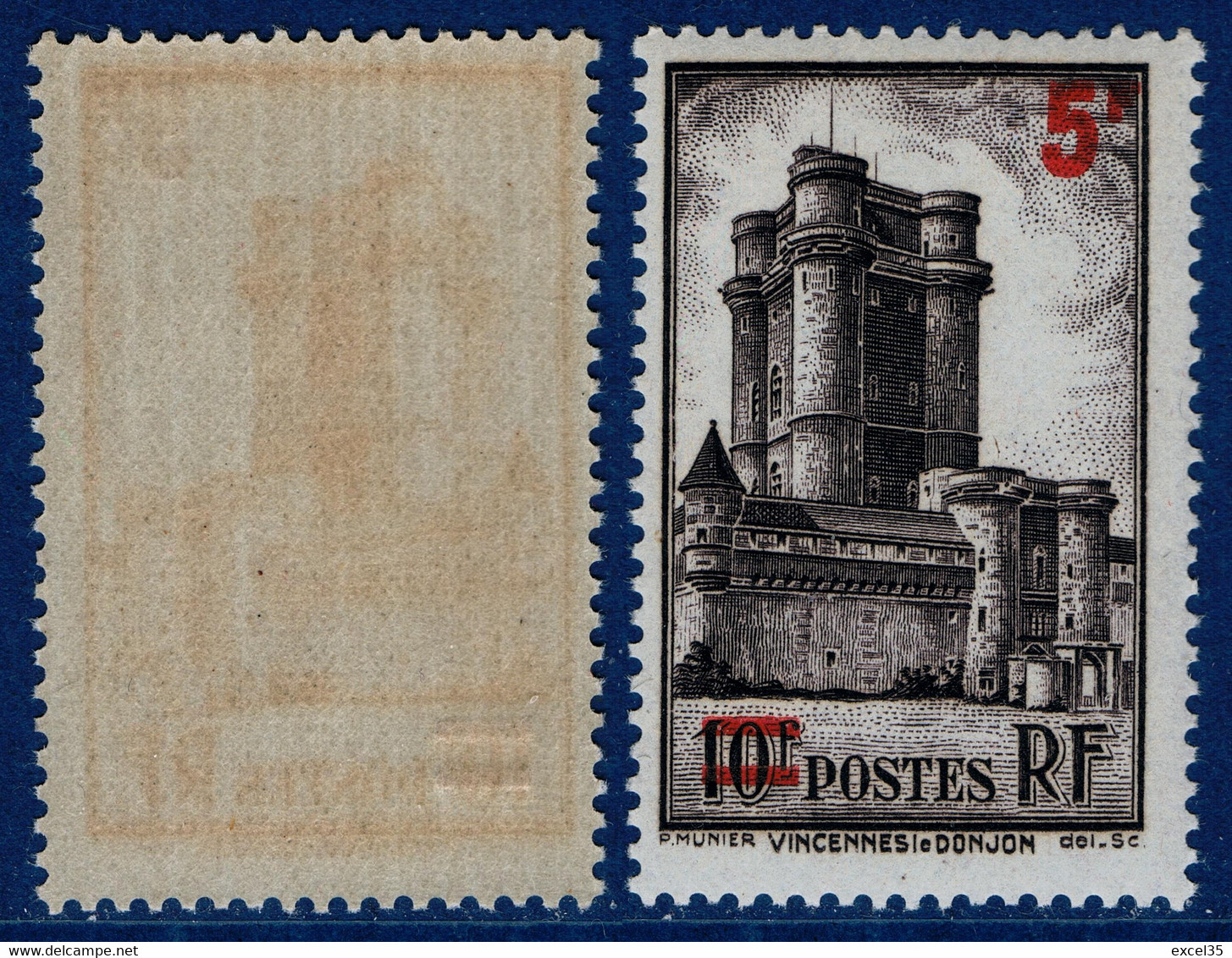 YVERT 491 N** MNH - VINCENNES Le DONJON - SCAN RECTO-VERSO = SANSURPRISE - Nuovi