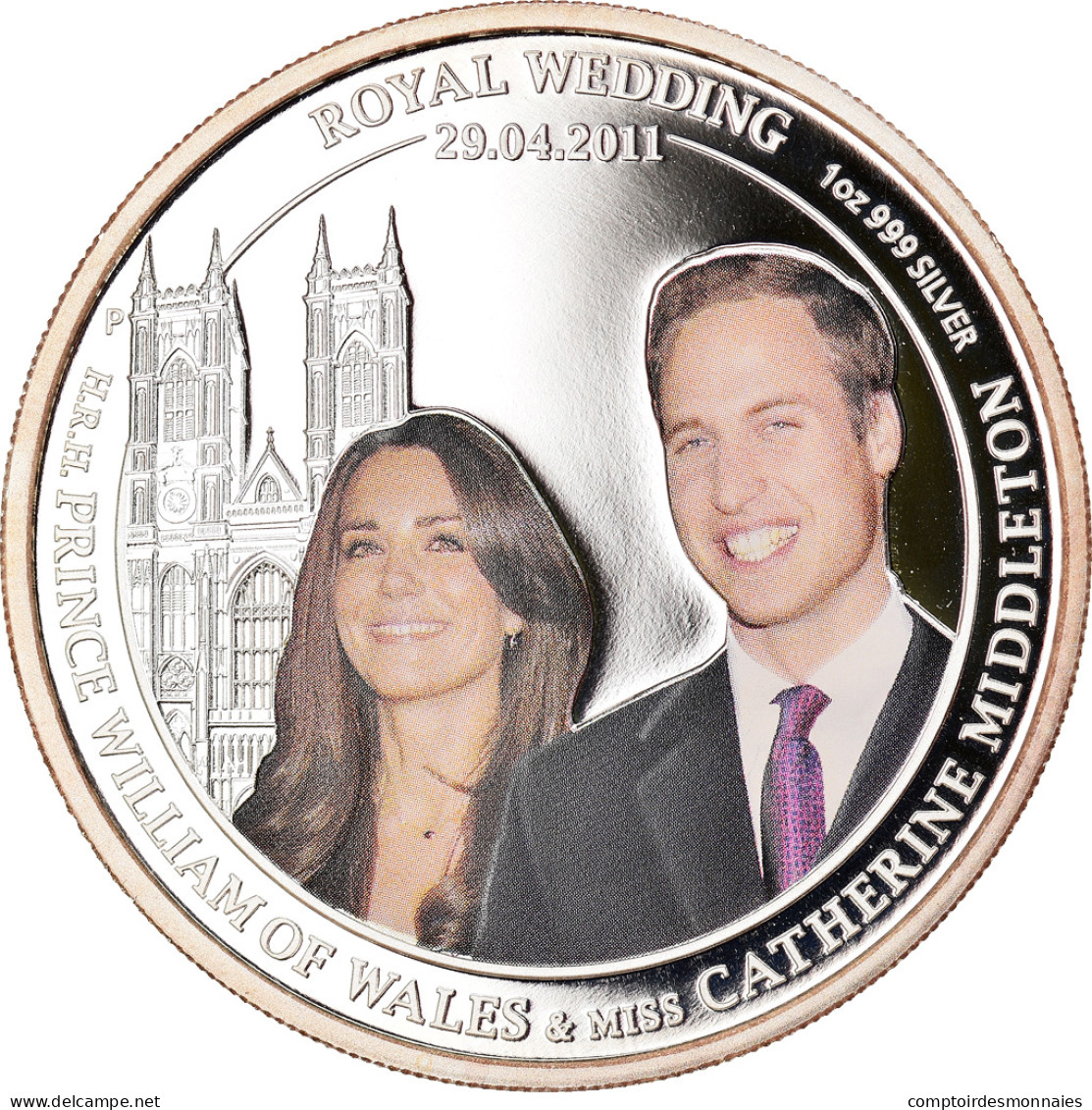 Monnaie, Australie, Elizabeth II, Royal Wedding, Dollar, 2011, Perth, 1 Oz, FDC - Dollar