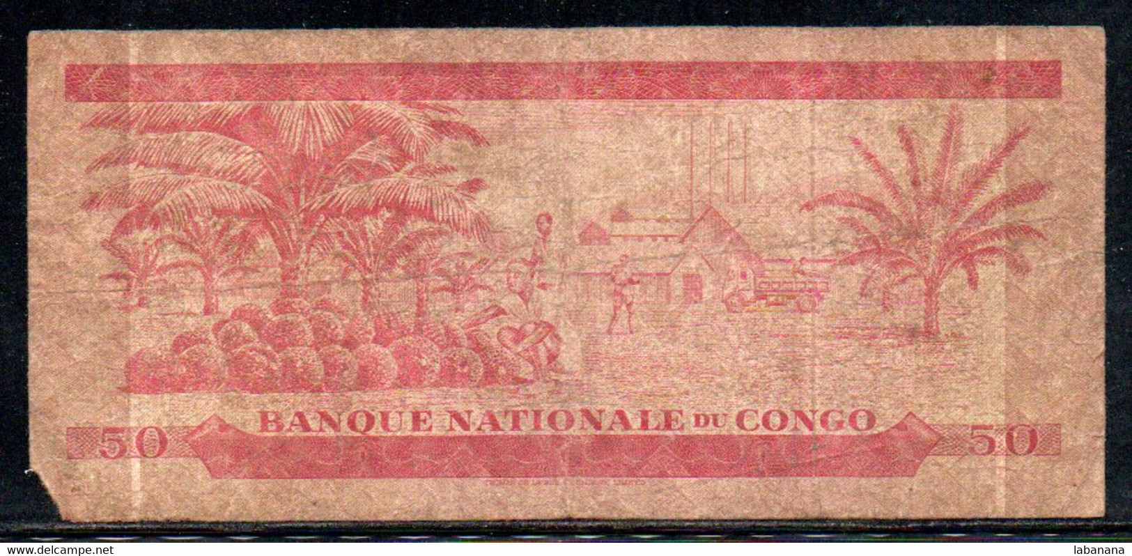 619-Congo Billet De 50 Makuta 1967 F222 - República Democrática Del Congo & Zaire