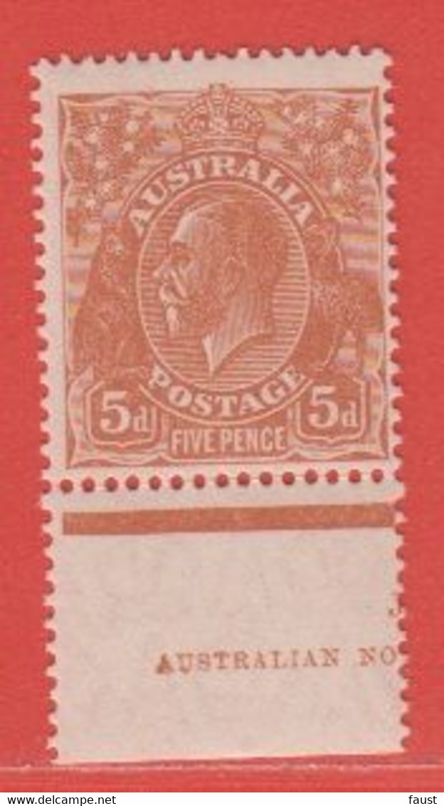 5d ORANGE-BROWN GEORGE V  Mint Unhinged Small Multiple Wmk 13,5 X 12,5 SG103a Mi78C II ACSC 126 DieII - Neufs