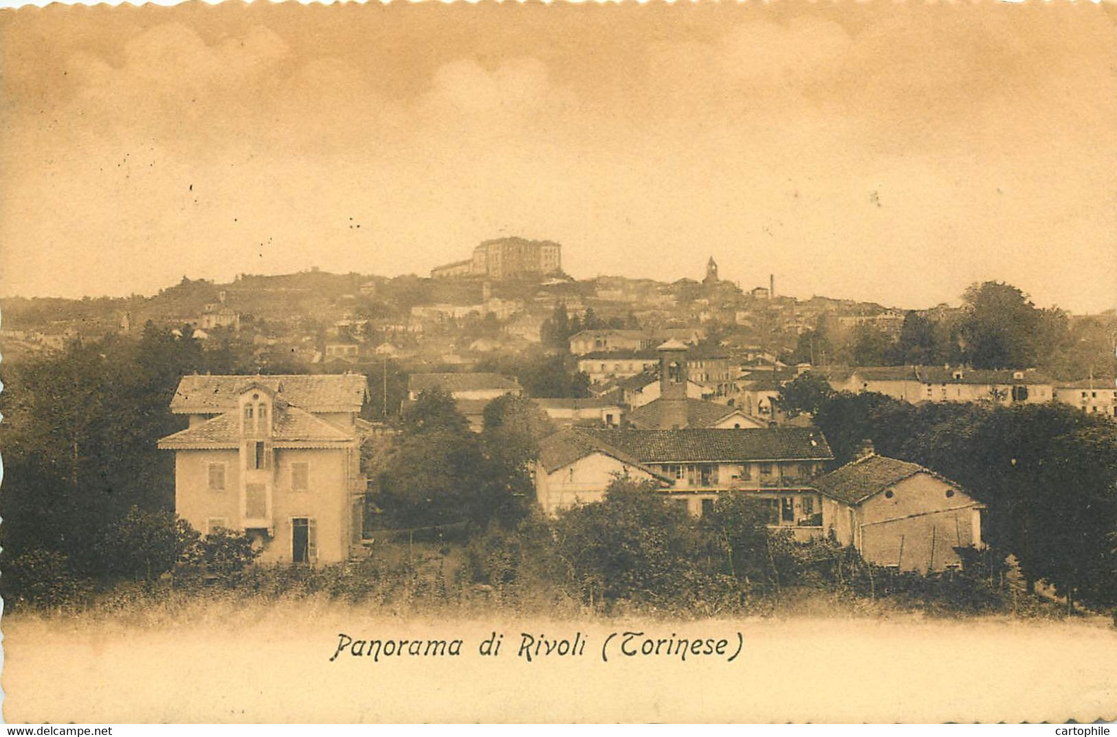 Italie - Panorama Di Rivoli - Cachet Torino Ferrovia 1908 - Rivoli