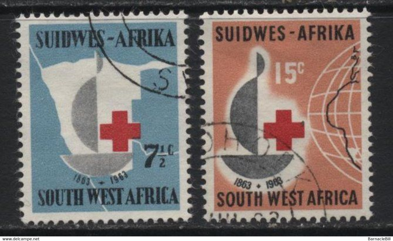 South West Africa (04) 1963 Red Cross Centenary. Used. - Otros & Sin Clasificación