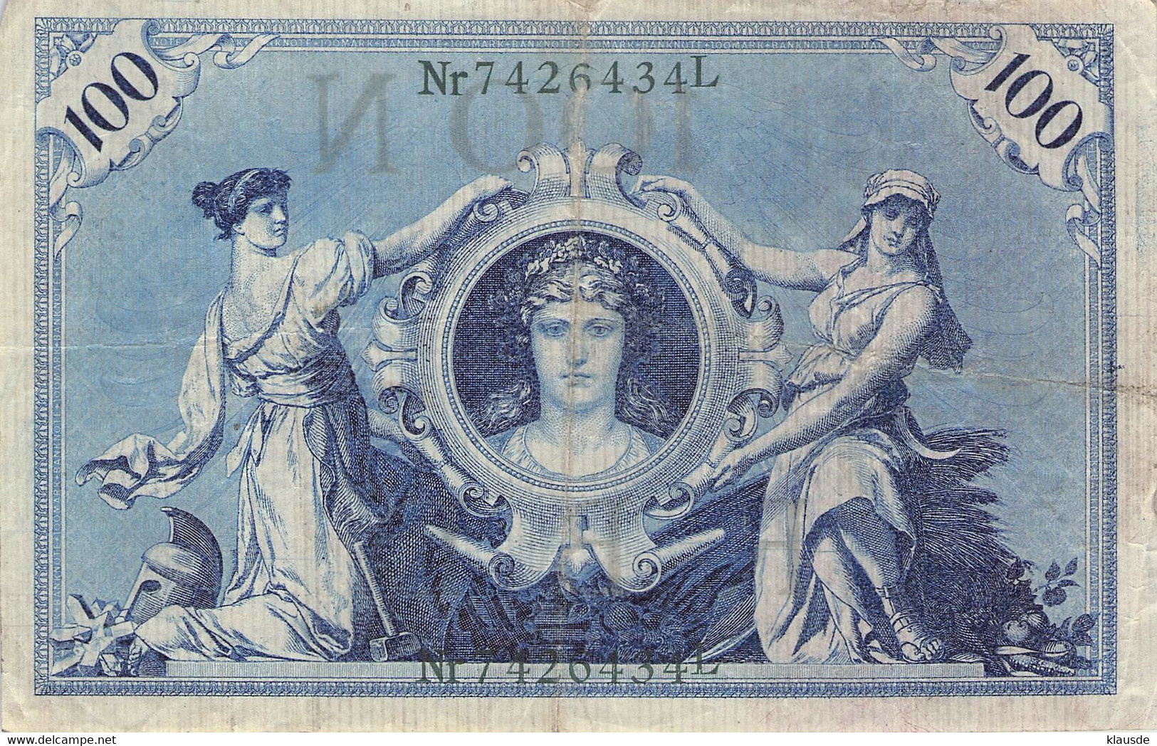 100 Mark Reichsbanknote VG/G (IV) - 100 Mark