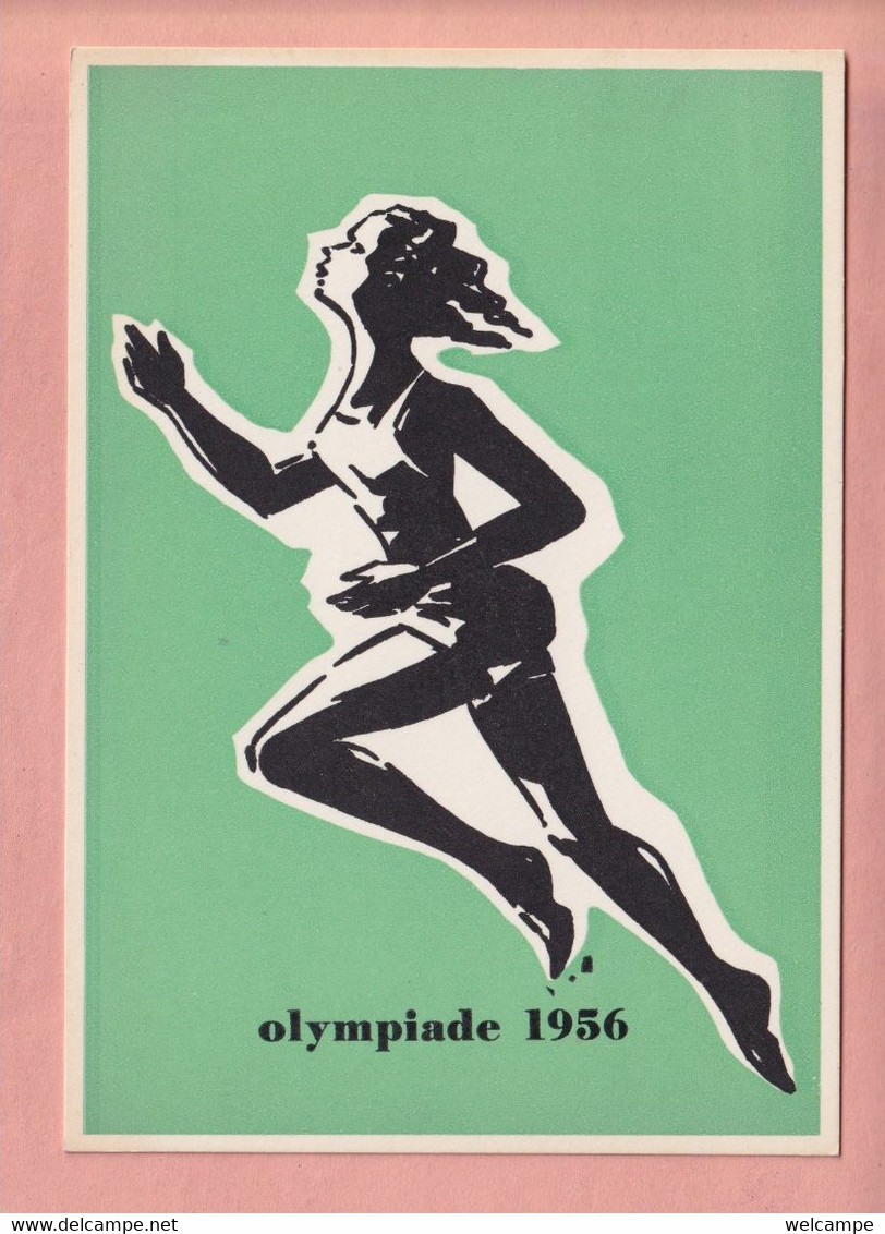 OLD POSTCARD - SPORTS - RUNNING - OLYMPIC GAMES - OLYMPIADE  1956 - Other & Unclassified