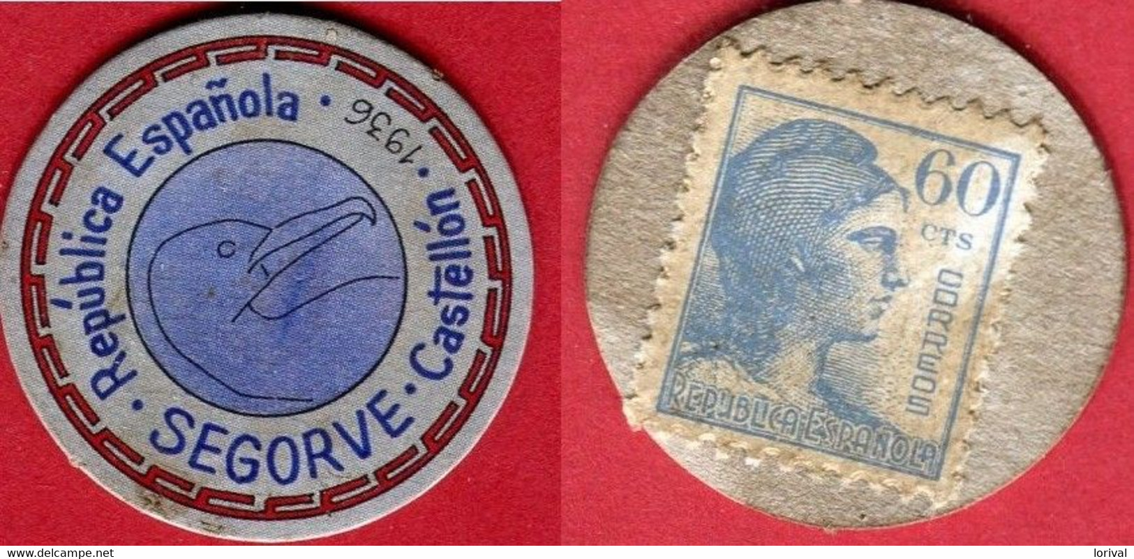 GUERRE CIVIL MONNAIE CARTON TB 8 -  Monedas De Necesidad