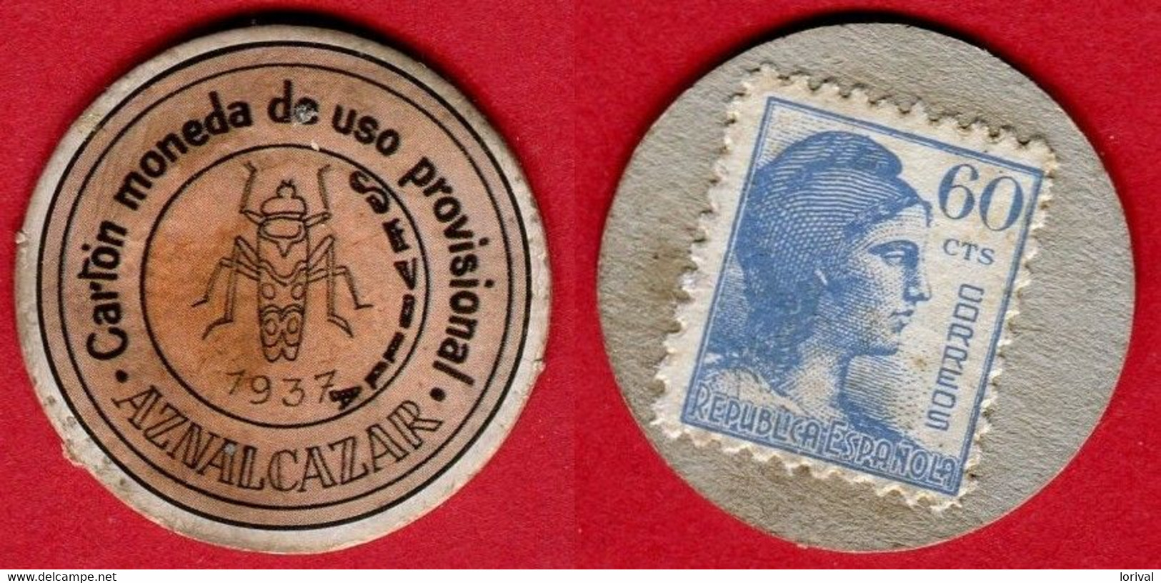 GUERRE CIVIL MONNAIE CARTON TB 8 -  Monedas De Necesidad