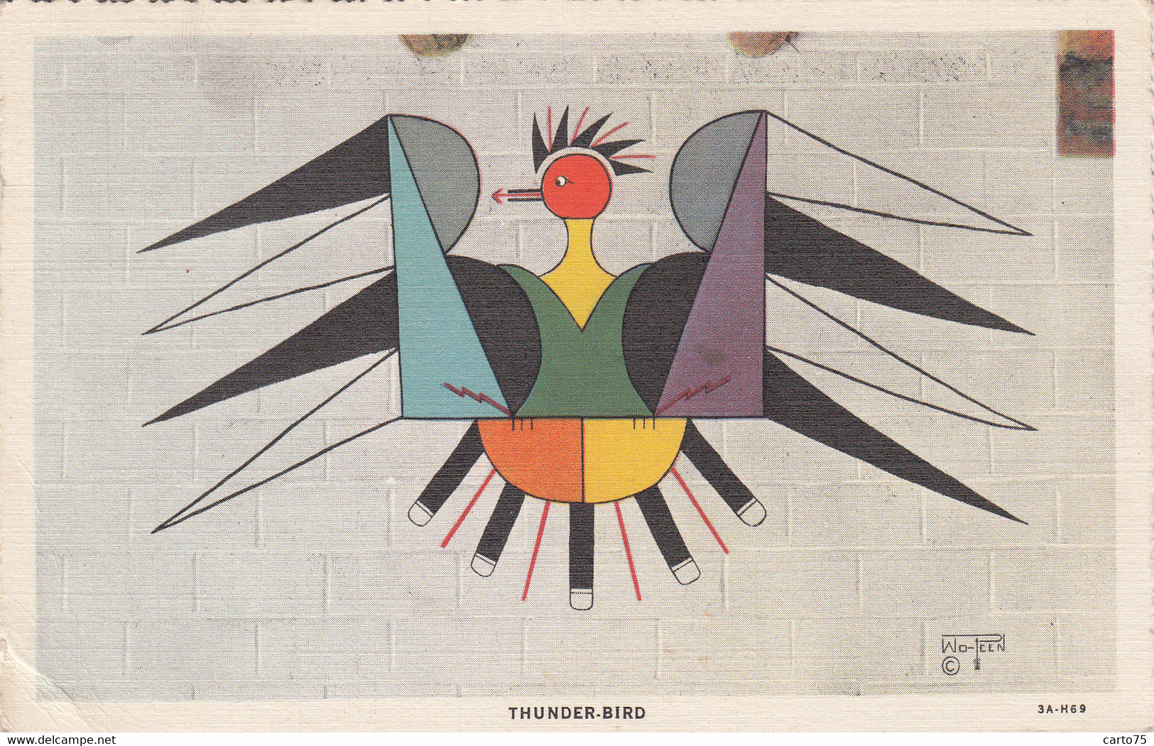 Etats-Unis - Springfield - Thunder-bird (messenger For The Indians) - Aigle - Peinture - Springfield