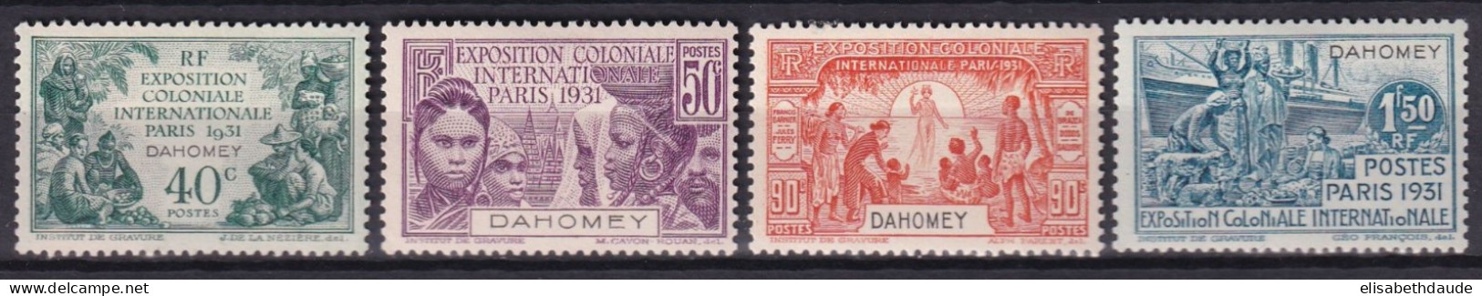 DAHOMEY - EXPO 1931 - YVERT N°99/102 * MLH - COTE = 36 EUR. - - Unused Stamps