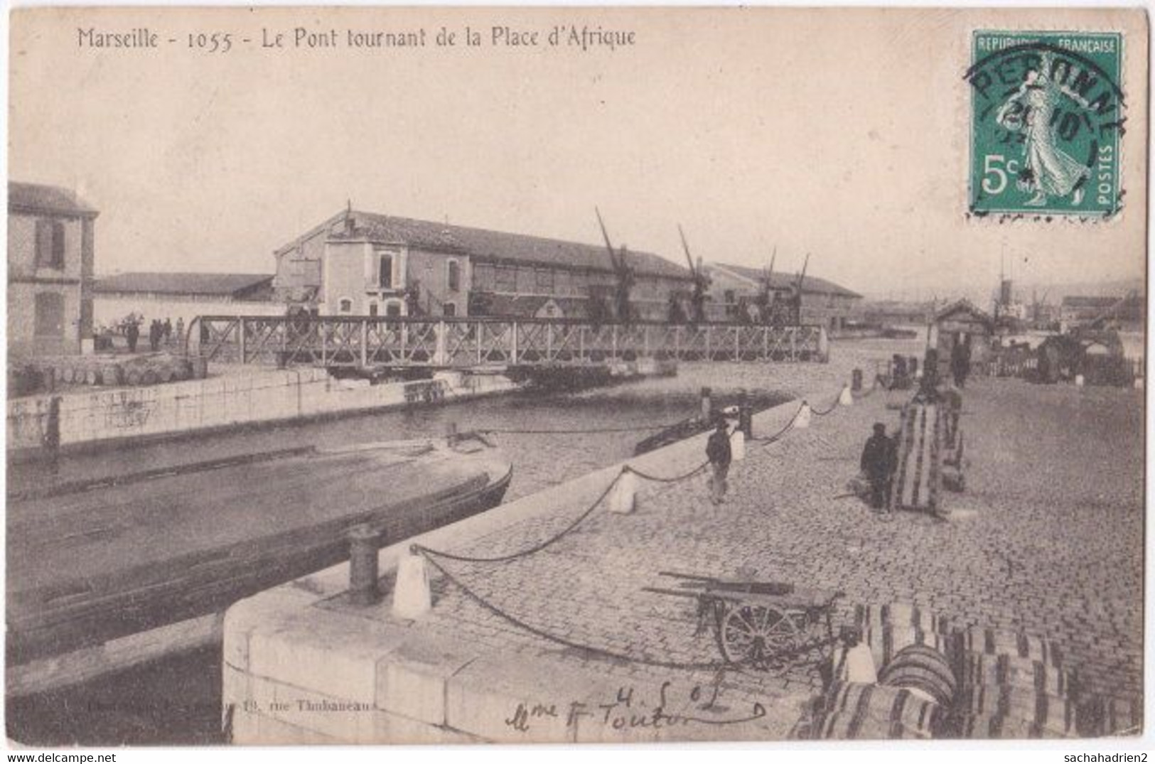 13. MARSEILLE. Le Pont Tournant De La Place D'Afrique. 1055 - Non Classés