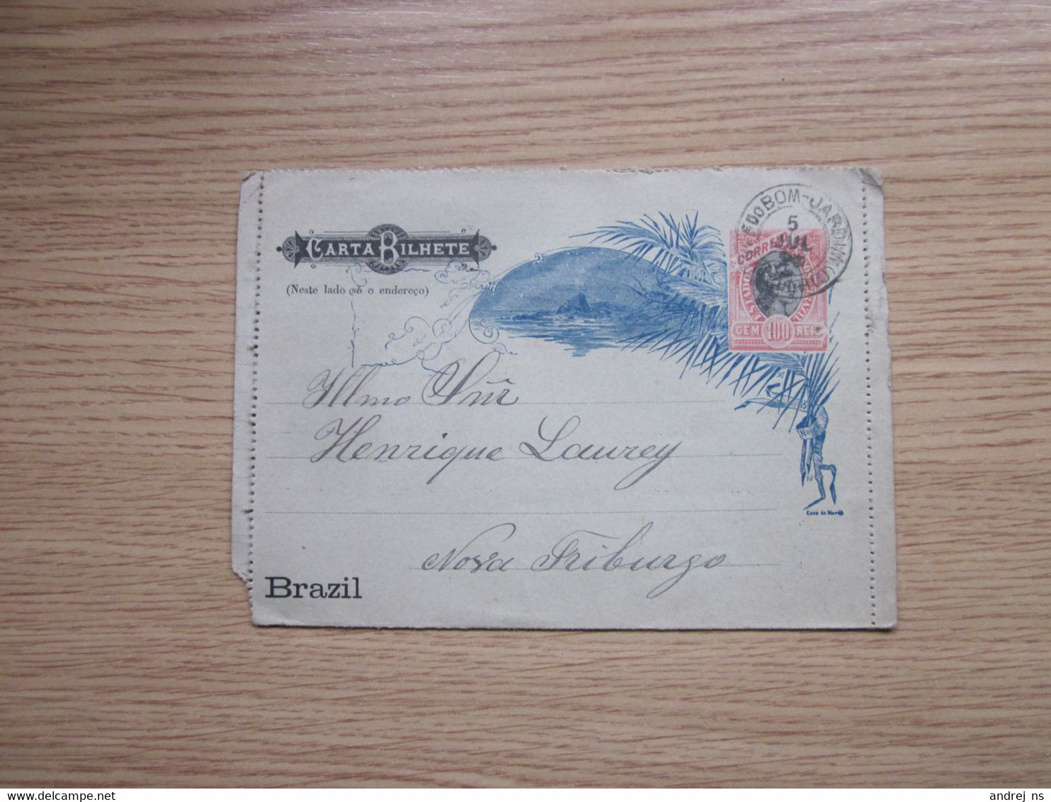 Carta Bilhete  Brazil Casa Da Moeda 1896 - Other & Unclassified