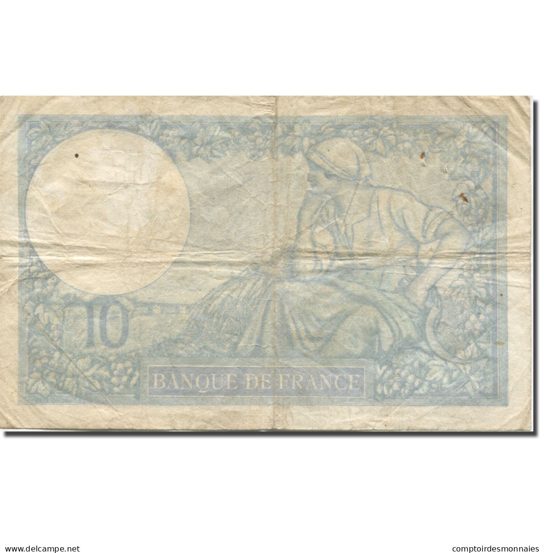 France, 10 Francs, Bleu, 1939, 1939-10-12, AB, Fayette:7.11, KM:84 - 5 F 1912-1917 ''Bleu''