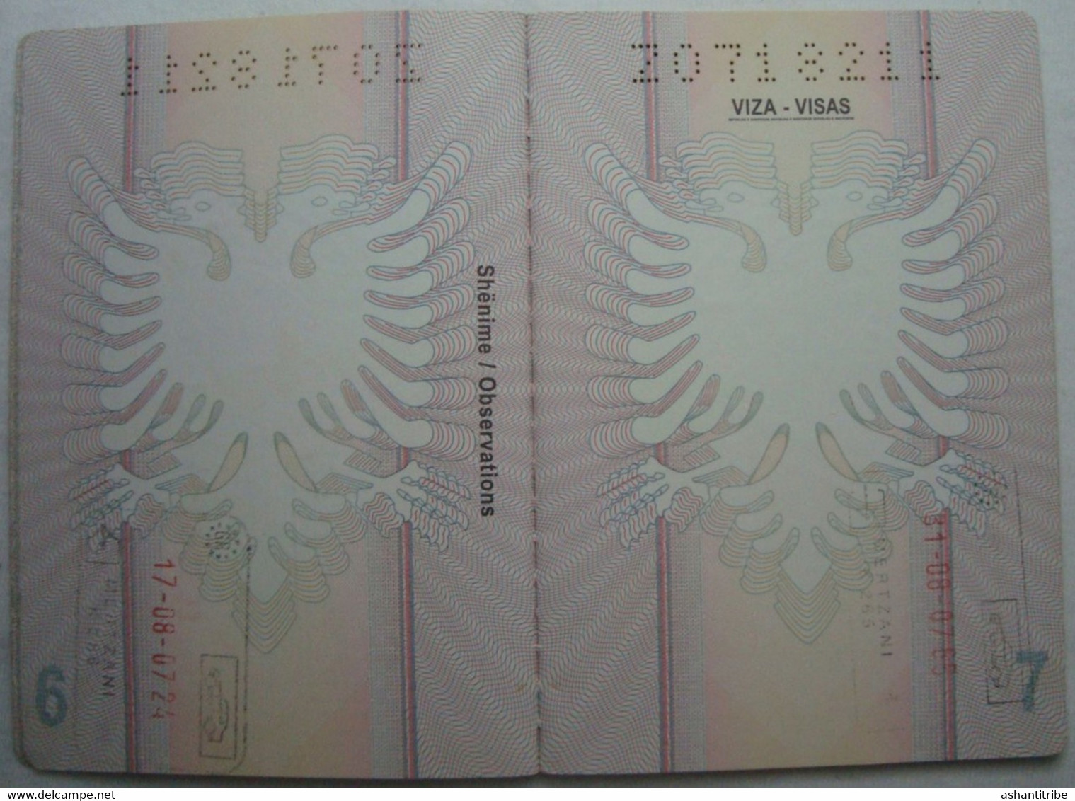 Albania Expired Passport Reisepass Passeport #3 - Historical Documents