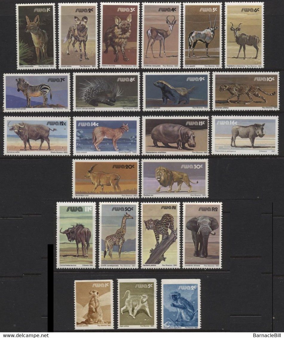 South West Africa (05) 1980 Wildlife Set. Mint. Hinged. - Other & Unclassified