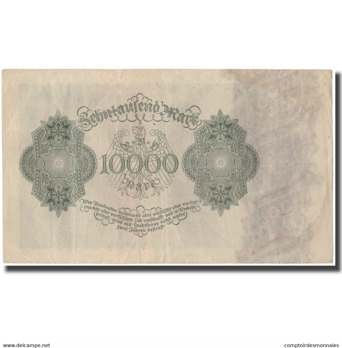 Billet, Allemagne, 10,000 Mark, 1922, KM:71, TTB - 10.000 Mark