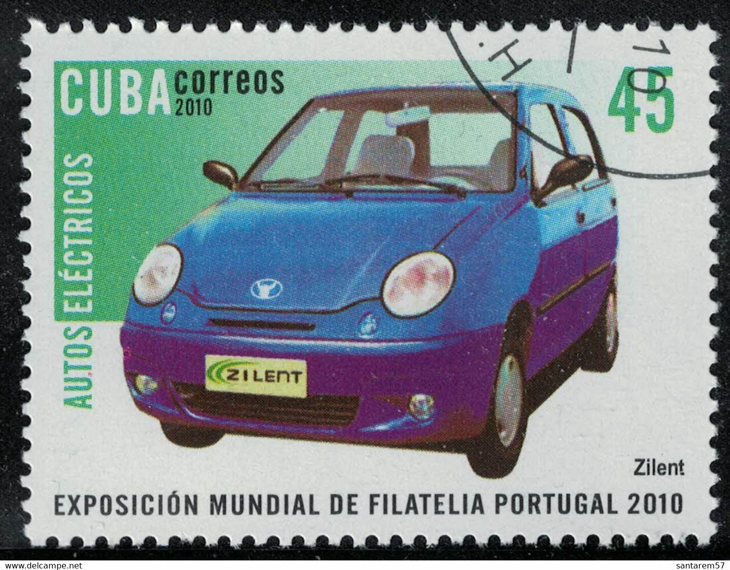 Cuba 2010 Oblitéré Used Voiture électrique Zilent SU - Usati