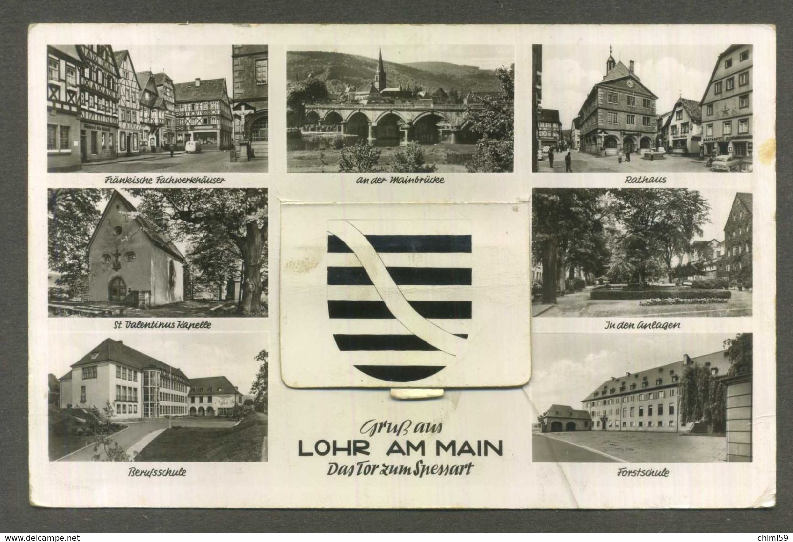 LOHR AM MAIN - POSTKARTE MIT ANSICHTEN - VEDUTINE - Lohr