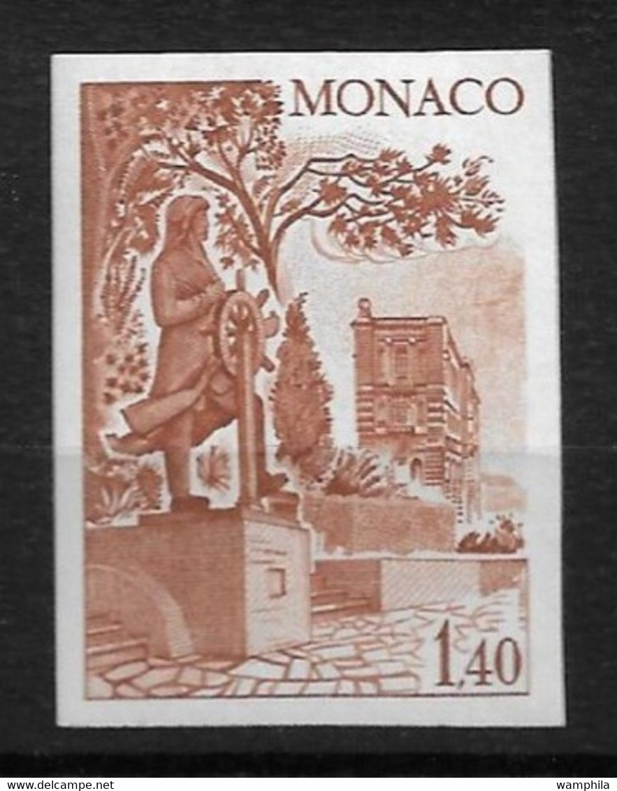 Monaco N°986/991** Non Dentelé Essai De Couleur. Série Des Monuments. - Plaatfouten En Curiosa