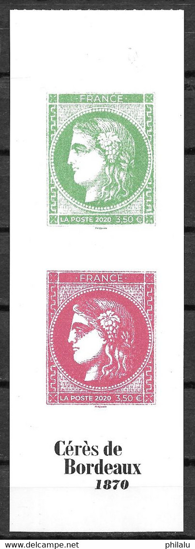 FRANCE Cérès De Bordeaux 2020 2 X 3.50 € Neuf ** Issus Du Carnet Timbres Plus Grands - Ongebruikt