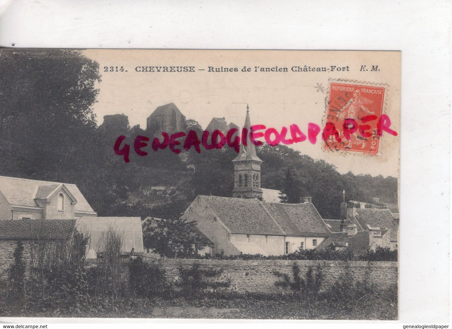 78- CHEVREUSE - RUINES DE L ' ANCIEN CHATEAU FORT - 1910 - Chevreuse