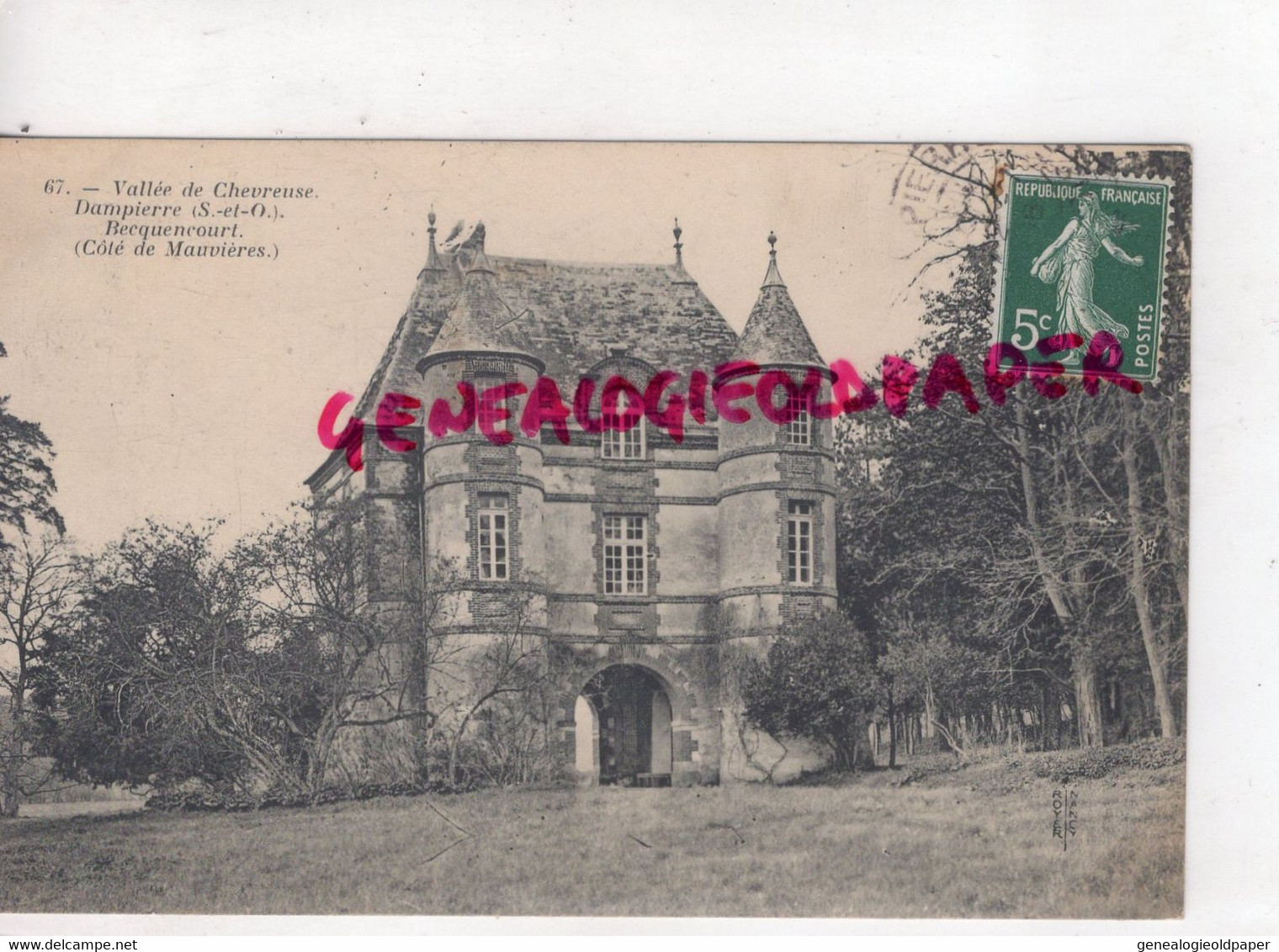 78-  DAMPIERRE - VALLEE DE CHEVREUSE- BECQUENCOURT  COTE DE MAUVIERES - Dampierre En Yvelines