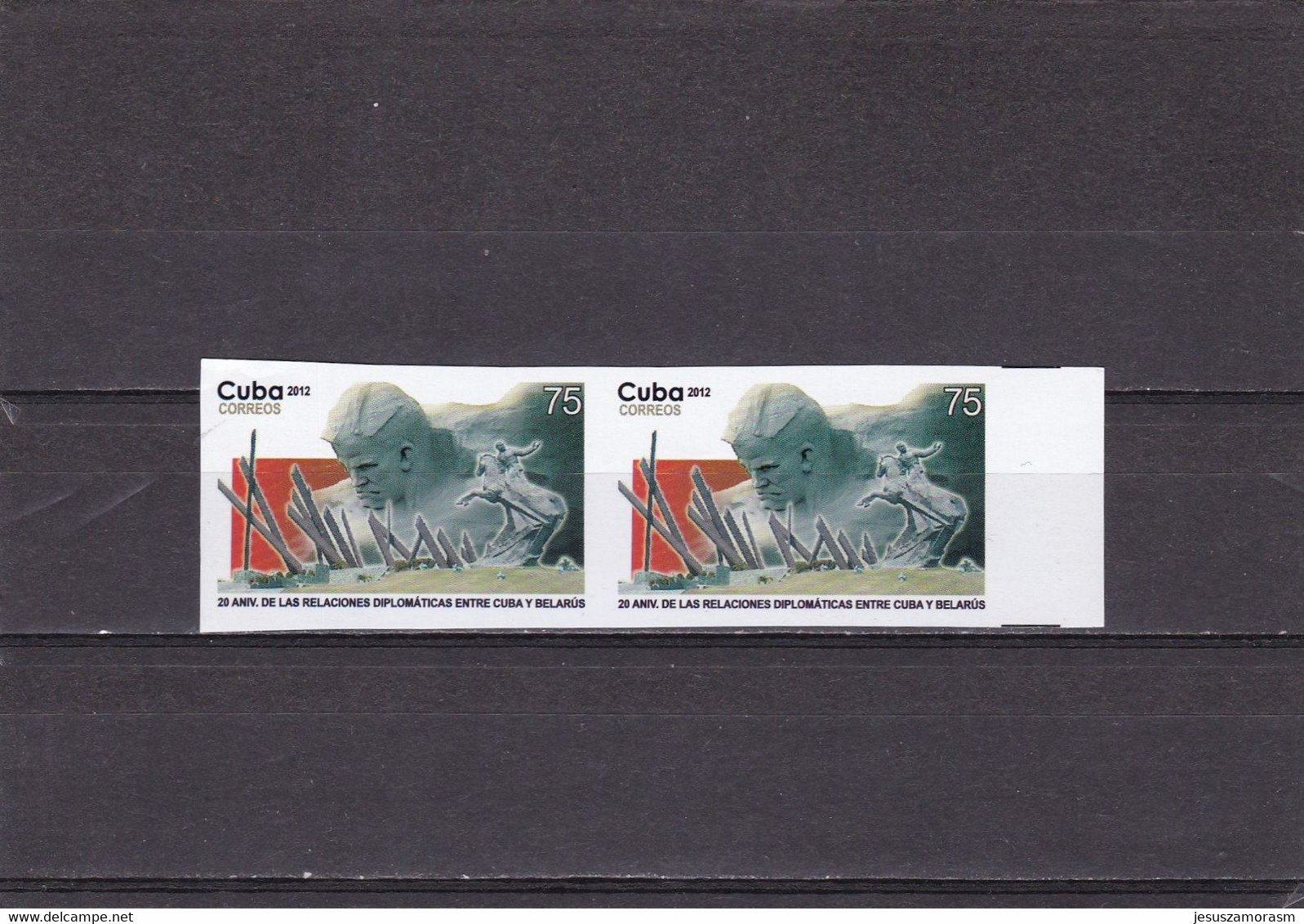 Cuba Nº 5030sd SIN DENTAR En Pareja - Imperforates, Proofs & Errors