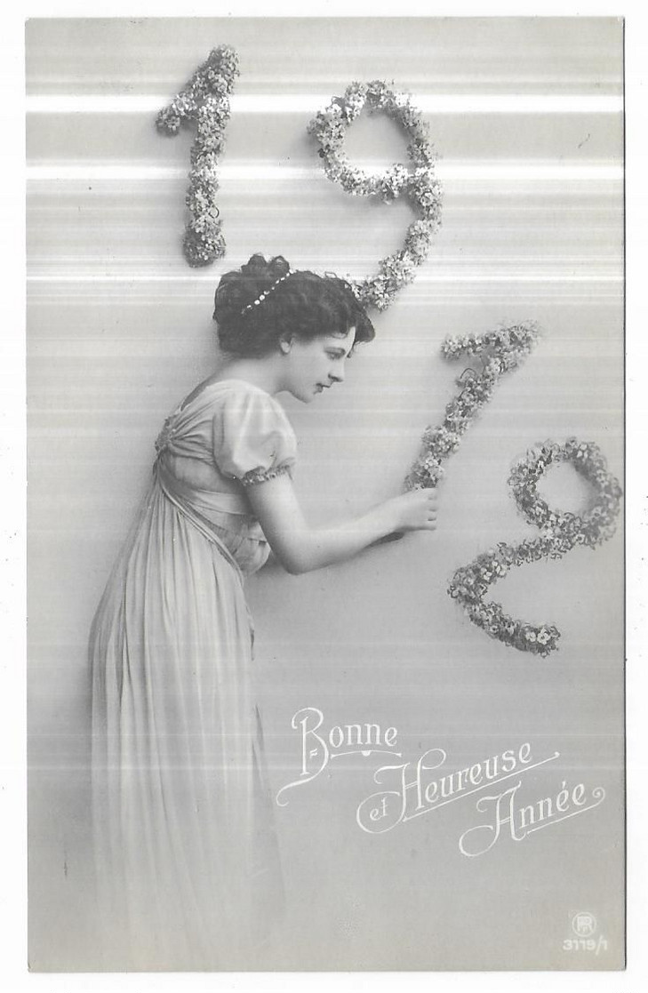 Bonne Année 1912 Femme OPHR 3119/1 - Neujahr