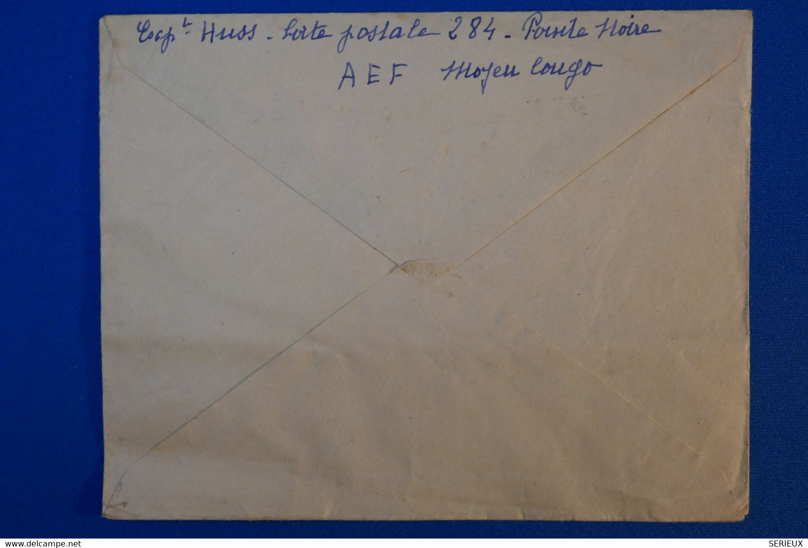 I 4   AEF  BELLE LETTRE 1953 PAR AVION POINTE NOIRE POUR GRENADE  FRANCE +AFFRANCHISSEMENT PLAISANT - Covers & Documents