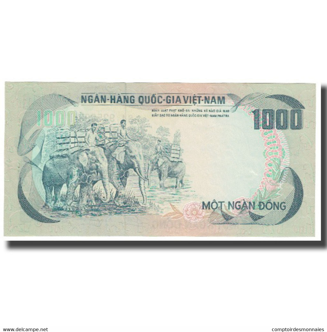 Billet, South Viet Nam, 1000 D<ox>ng, KM:34a, SUP - Vietnam