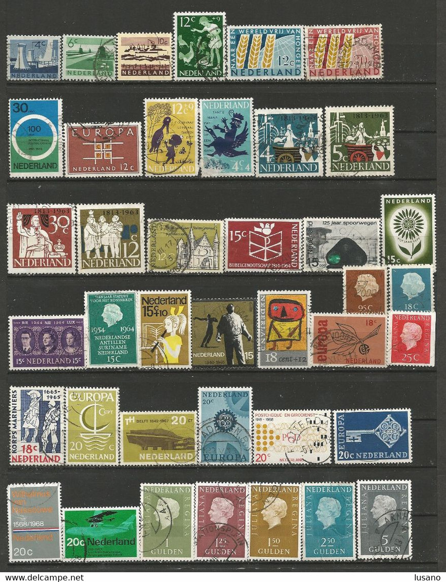 Pays-Bas - Collection De Timbres Oblitérés Tous Différents - Quelques 2ème Choix - Collections (sans Albums)
