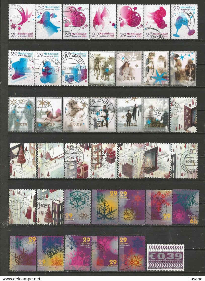 Pays-Bas - Collection de timbres oblitérés tous différents - quelques 2ème choix