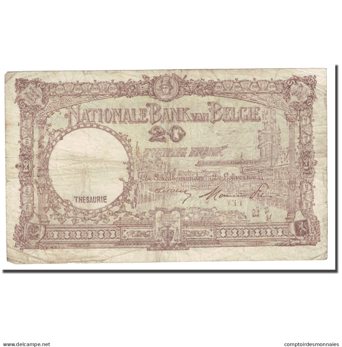 Billet, Belgique, 20 Francs, 1948, 1948-09-01, KM:98b, TB - 20 Francs