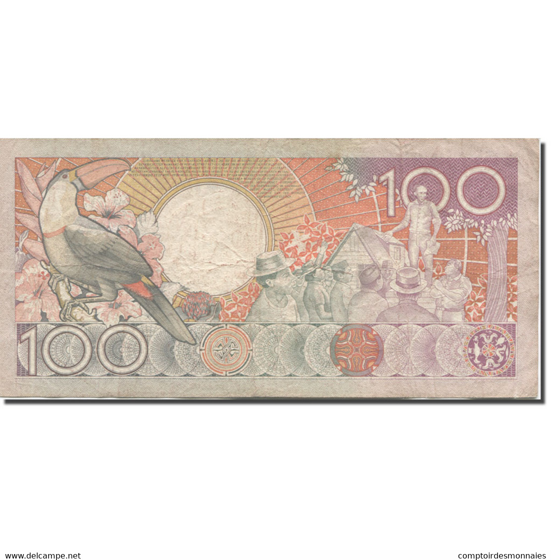 Billet, Surinam, 100 Gulden, 1988, 1988-01-09, KM:133b, TB - Surinam