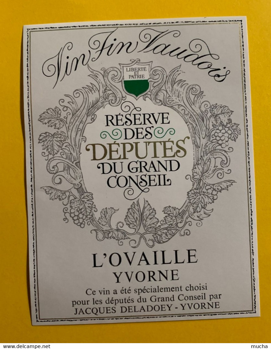 17496 - Suisse Réserve Des Députés Du Grand Conseil Vaudois L'Ovaille Yvorne - Politik (alte Und Neue)