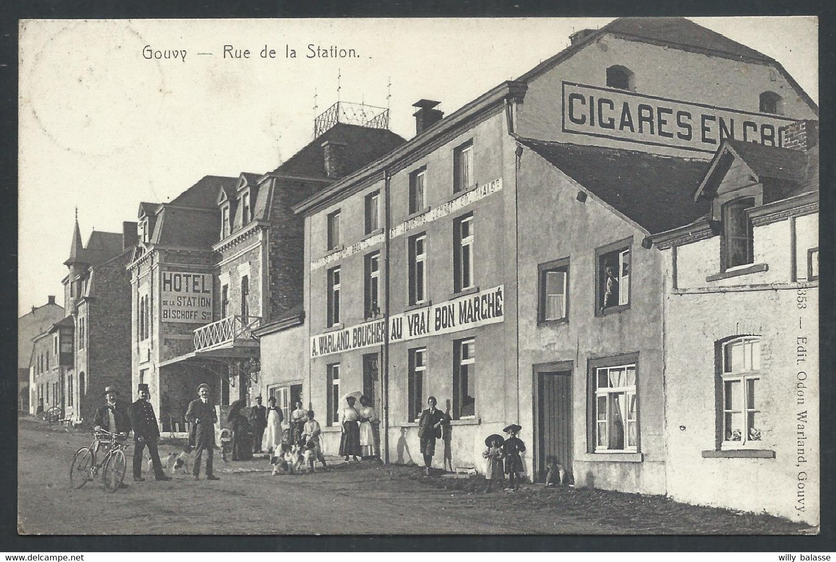 +++ CPA - GOUVY - Rue De La Station - Commerce Au Vrai Bon Marché  // - Gouvy