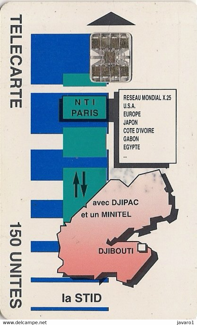 DJIBOUTI : DJI24 150u La STID (Map) USED - Dschibuti