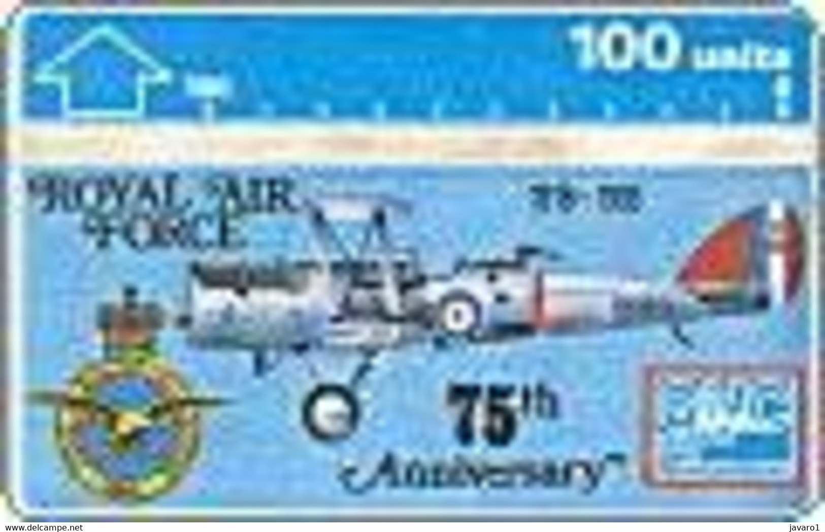 GIBRALTAR : GIB029 100 75th Anniv The Royal Air Force MINT - Gibraltar