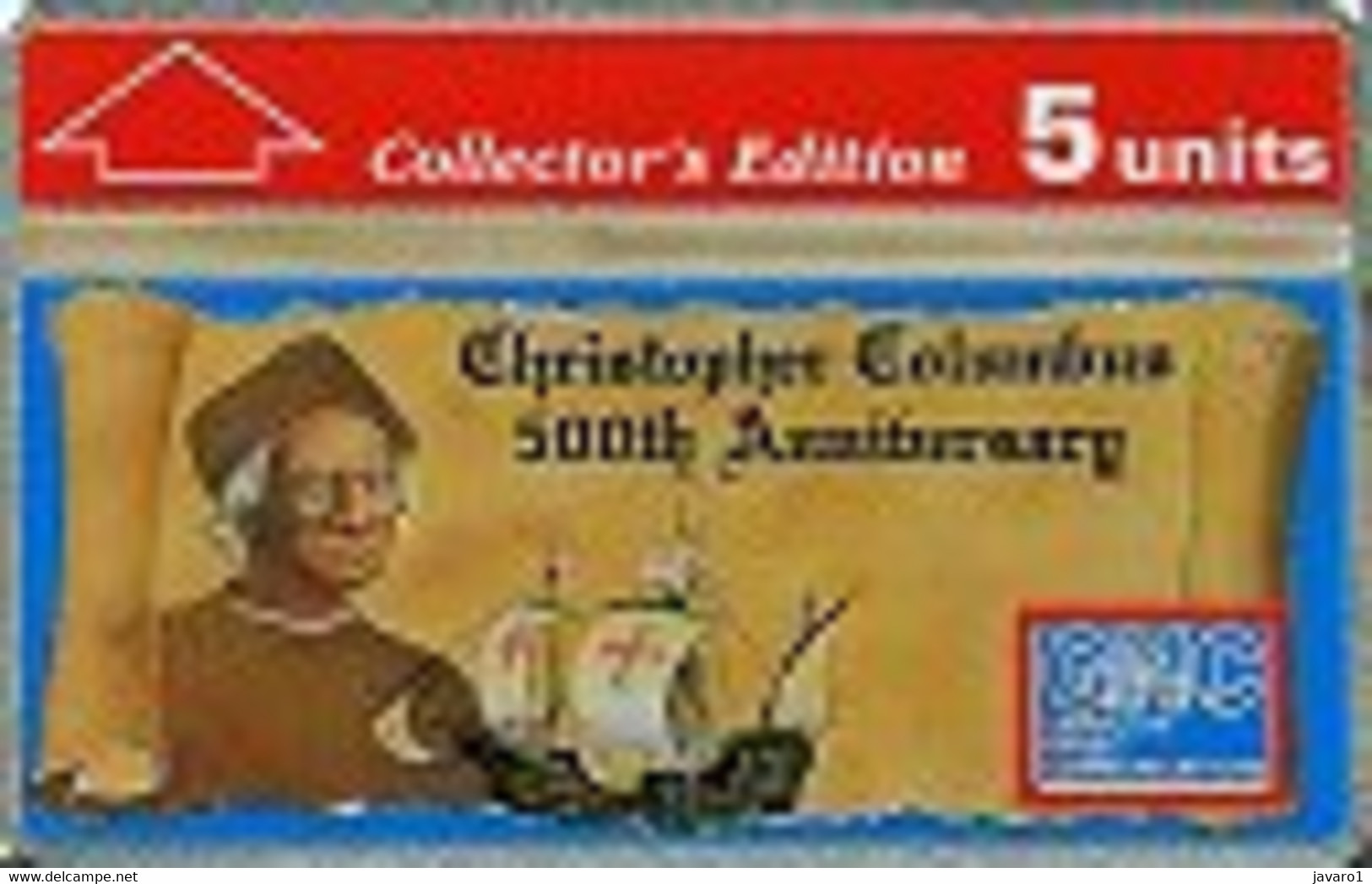 GIBRALTAR : GIB016 5 Christopher Columbus 500th Anniv MINT - Gibraltar