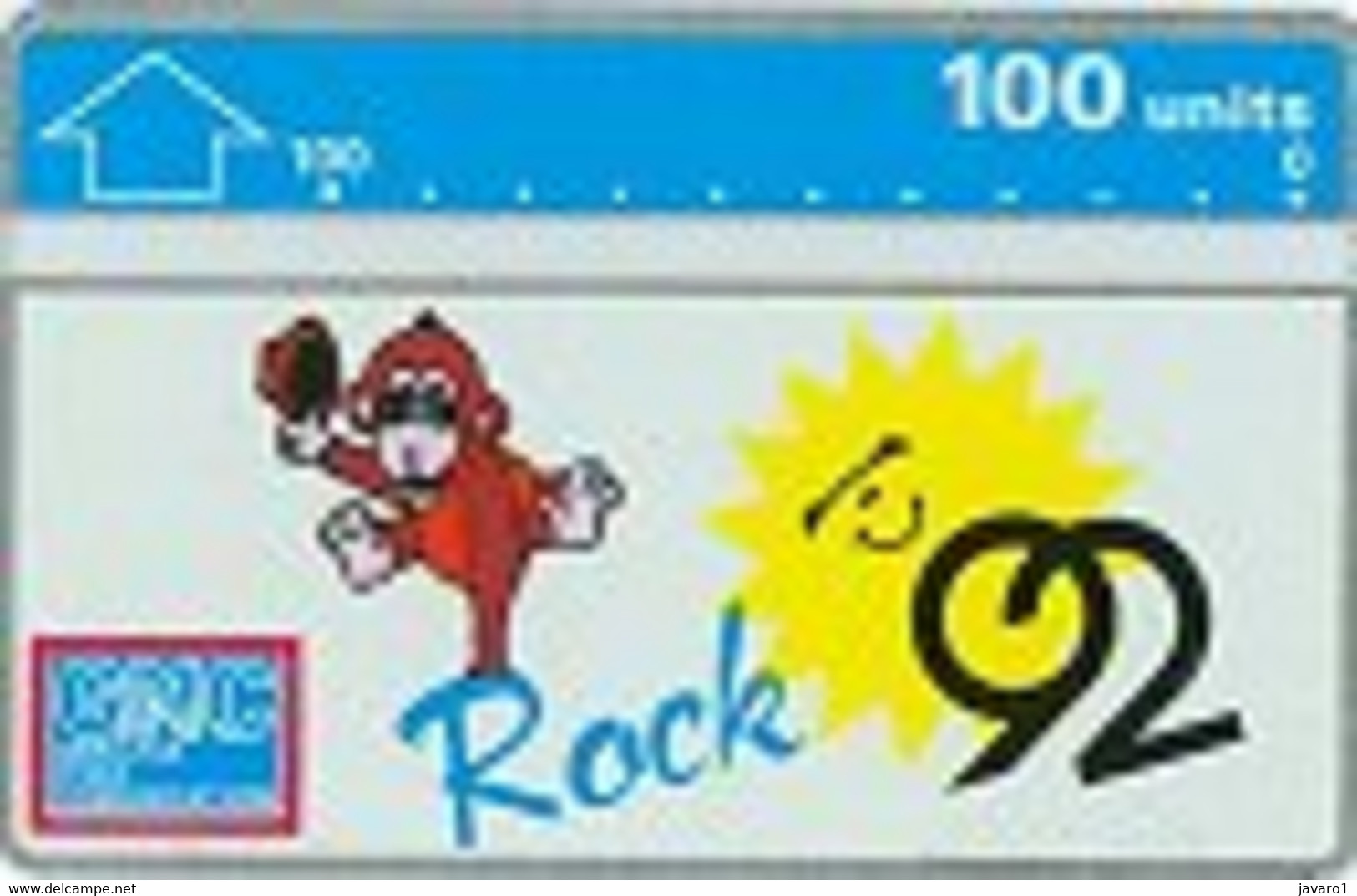 GIBRALTAR : GIB015 100 Rock 92 MINT - Gibraltar