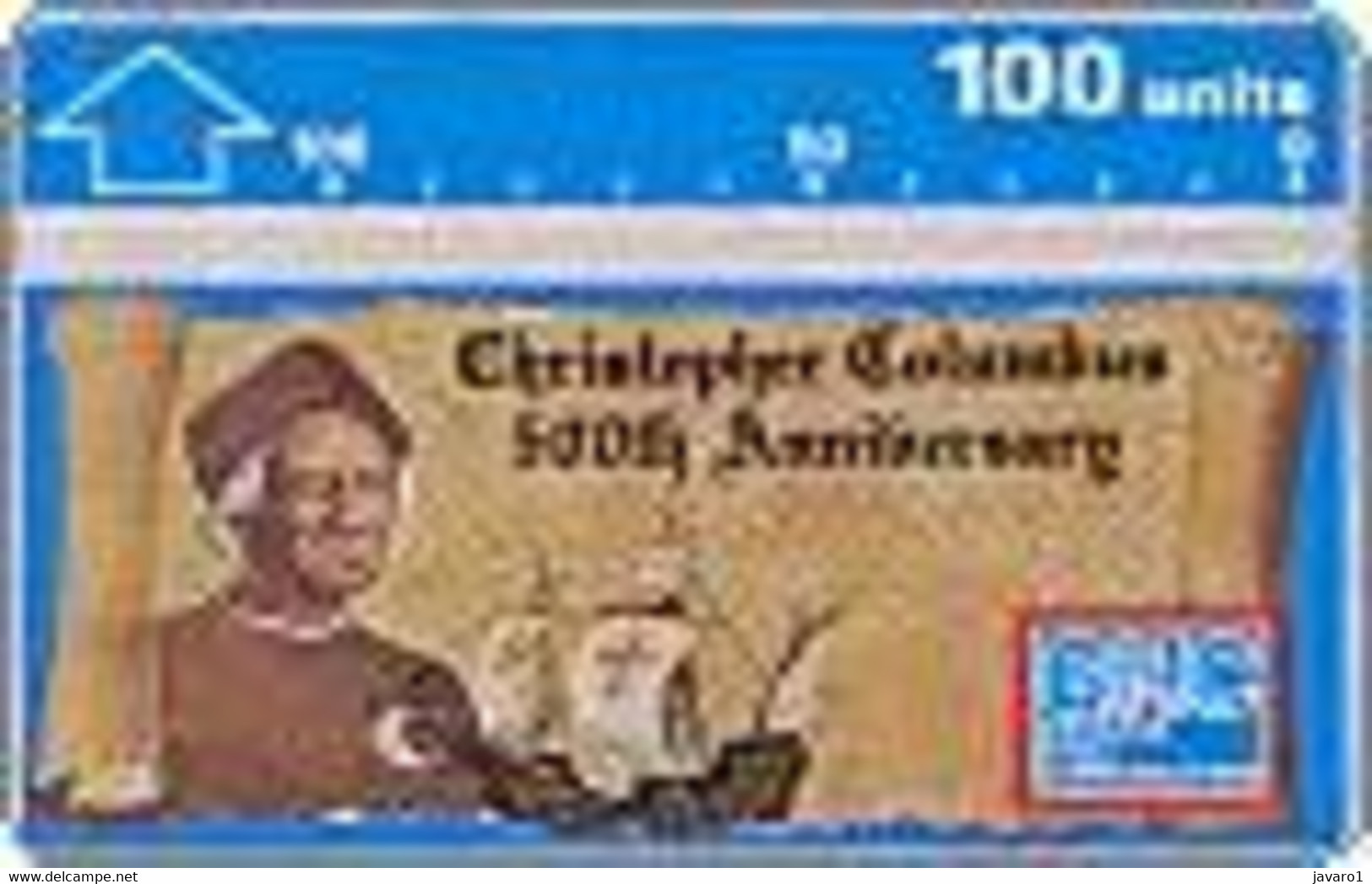 GIBRALTAR : GIB017 100 Christopher Columbus 500th Anni MINT - Gibraltar