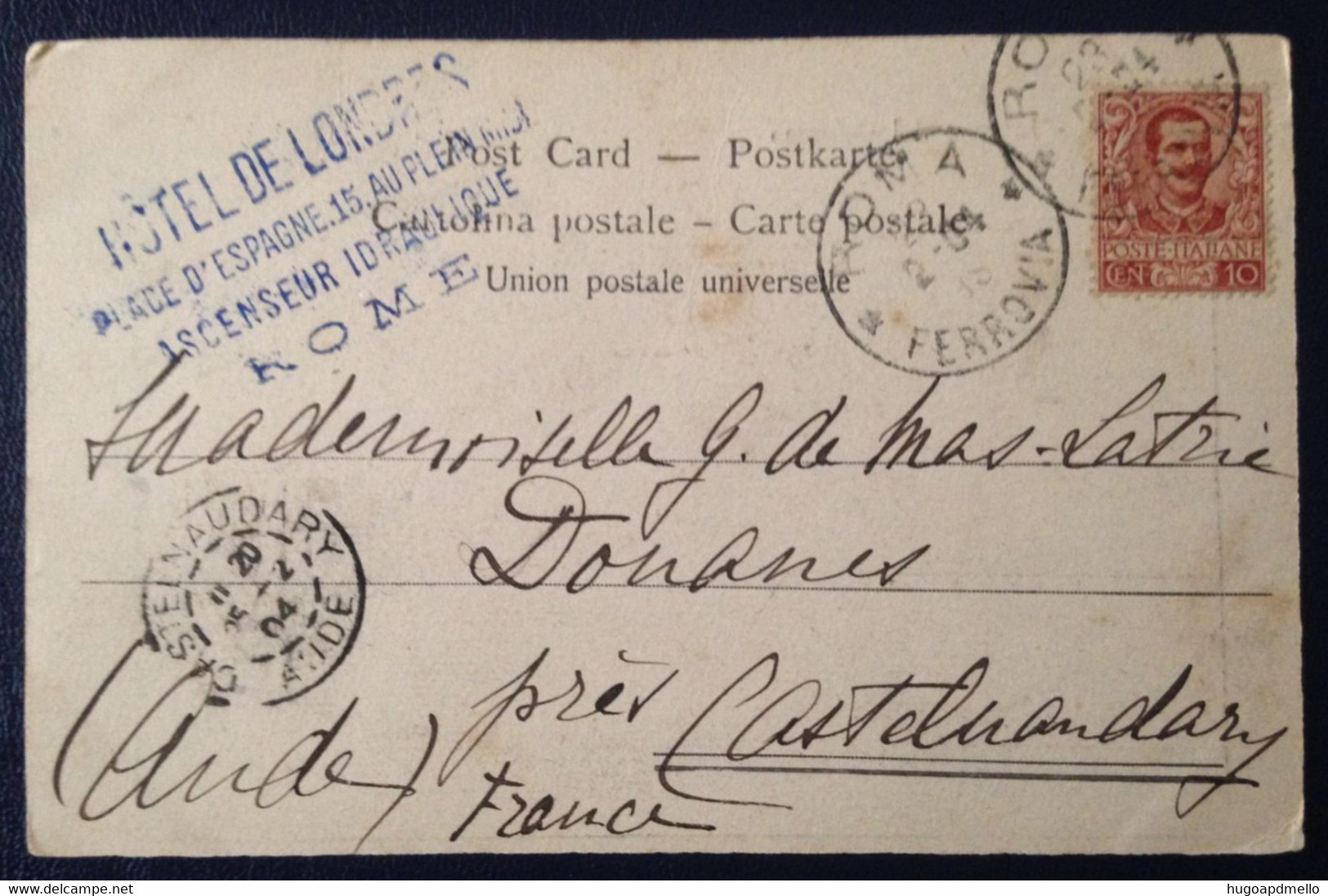 Italy, Circulated Postcard To France, « ROME », 1904 - Parcs & Jardins