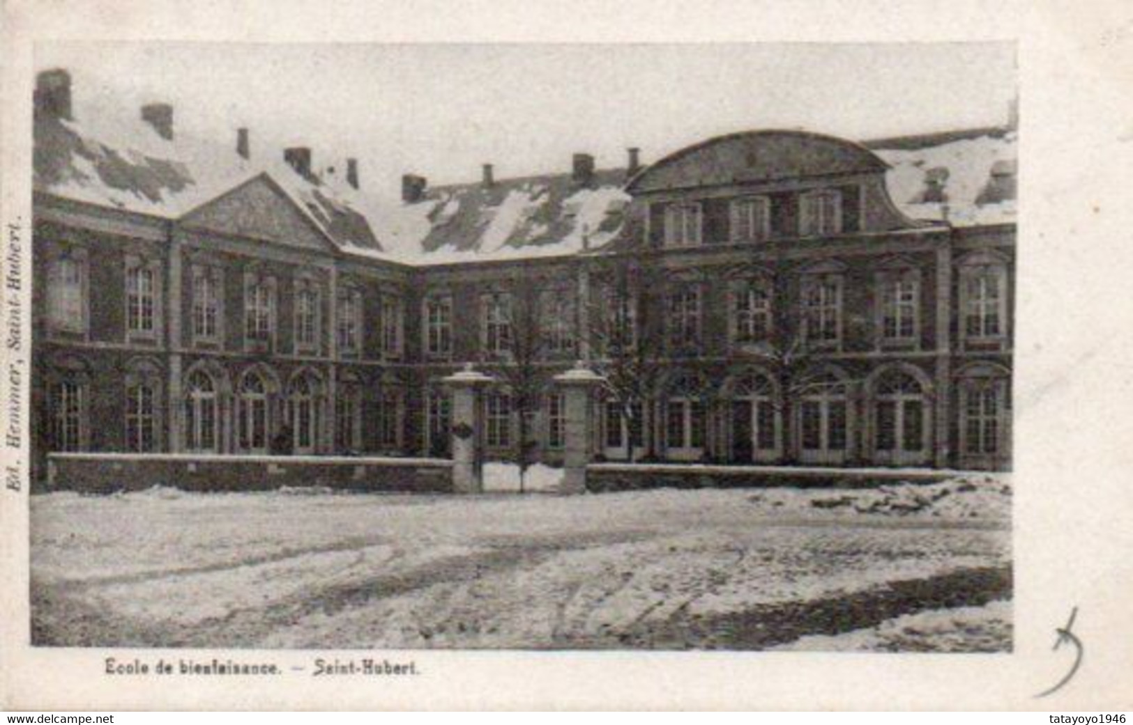 Saint-Hubert Ecole De Bienfaisance Circulé En 1903 - Saint-Hubert