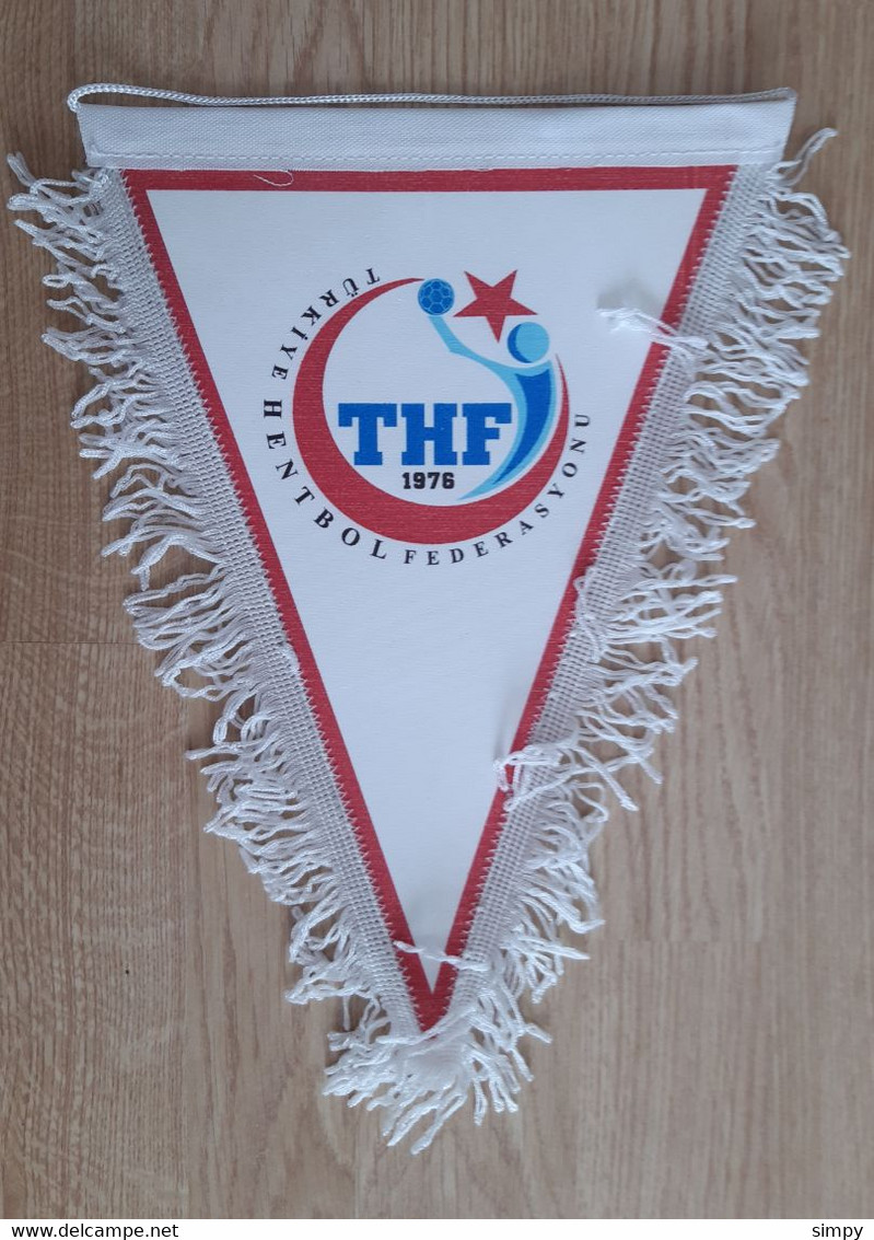 Captain Pennant TURKEY Handball Federation 22x33cm - Palla A Mano