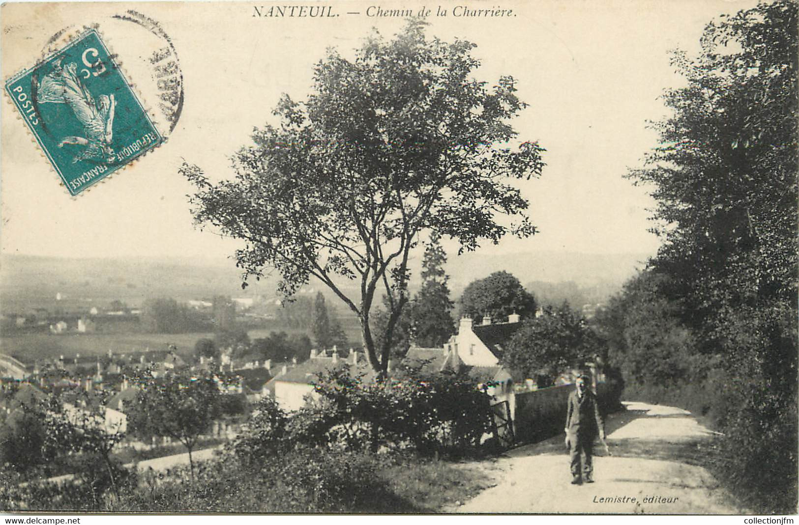 / CPA FRANCE 77 "Nanteuil, Chemin De La Charrière" - Other & Unclassified