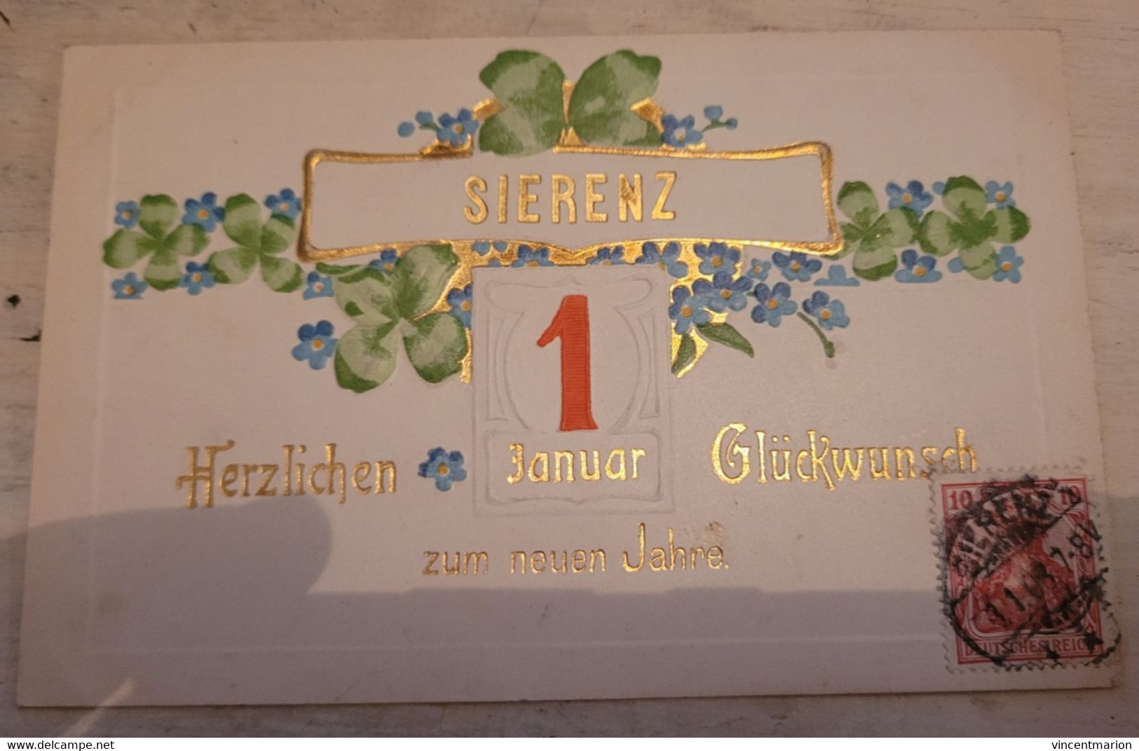 68 - SIERENZ - HERZLICHEN GLUCKWUNSCH ZUM NEUEN JAHRE - JOYEUSE ANNÉE 1908 - Other & Unclassified